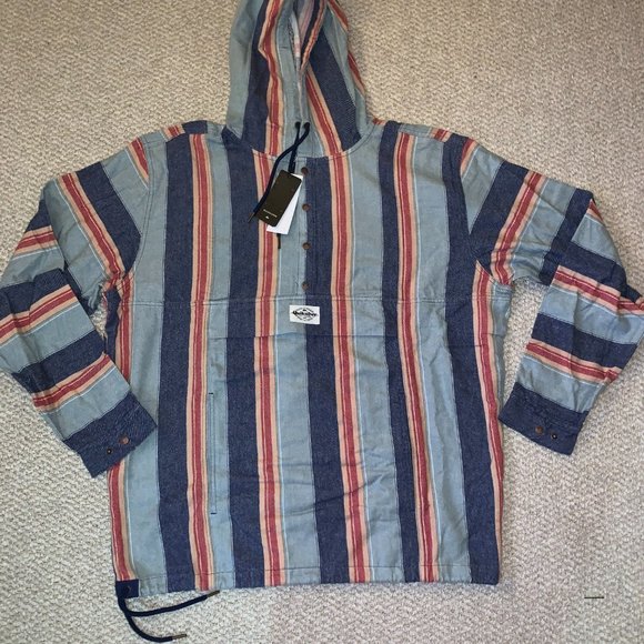 NWT Quicksilver Men's Neo Flannel Hoodie (Large) - Picture 1 of 4